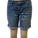 Tommy Bahama  Bermuda Cuffed Stretch Denim Blue Jean Shorts Womens 29 Waist Photo 0
