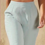 Pretty Little Thing Dark Mint Tailored Trousers NWT Photo 4