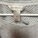 Christopher & Banks  Gray Striped Top Photo 2