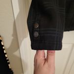 Wet Seal Vintage  Women's Black Plaid Pea Coat Photo 3