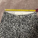 Ann Taylor Leopard Print Straight Leg Pants Black/White Snow Leopard Edgy Glam Photo 7
