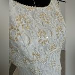 Ivory Beaded Wedding Dress Size 16 Photo 9