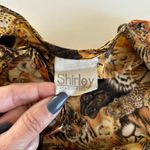 American Vintage  Shirley of Hollywood Lion Tiger Lingerie Nightgown Slip Dress Photo 3