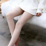 Valentine’s Day Sparkles Tights White Photo 0