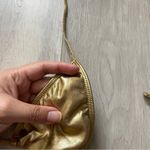 Gooseberry Bikini Top triangle halter womens Gold xsmall swim vacation metallic Size XS Photo 4