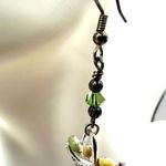 Long egg basket earrings Silver Photo 6