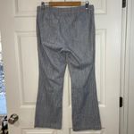 Chico's Platinum Denim Pinstripe Pants Women's Size 1.5 (US 10) Straight Leg Photo 2