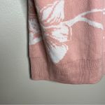 New York & Company Pink & White Floral Print Knit Sweater Halter Top NWT Size XL Photo 3