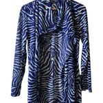 J. McLaughlin  Balboa Knit Mesh Breakaway Cardigan‎ Large Blue Photo 0
