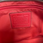 Coach  Tan and Red Signature Shoulder Bag Photo 8