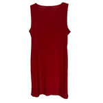 Dana Buchman  Women's Sleeveless Scoop Neck Red‎ Dress Pockets Size L Photo 1
