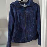 Lululemon Like new scuba sweater with blue and purple star Detail size 8 Photo 0
