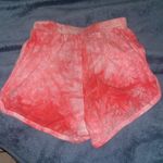Pink tie dye high rise sweat shorts Photo 2