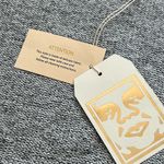 Obey NWT Propaganda Silver Lining Metallic Raglan Pullover Sweater | Silver XXS Photo 5