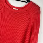 Eileen Fisher 100% Linen Coral Open Knit Too Sweater Sz Small Lagenlook Photo 2