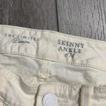 The Limited  Cream Crocheted Front Skinny Ankle Jeans Size 2 Photo 2
