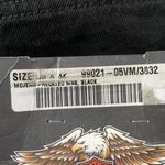 Harley Davidson Harley-Davidson Jeans Mens Black Denim Casual Cotton Biker 100% Cotton 38/32 Photo 4