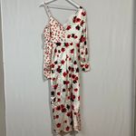 O.P.T . Women’s Emilia Knot Front One Shoulder Surplice Dress Floral Size Sm NWOT Photo 12