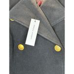 Rebecca Minkoff  Double Breasted Epaulet Women’s Black Pea Coat Size Medium NWT Photo 3