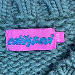 Edikted Green Star Crop Knit Sweater Women's XS S Chunky Cozy Photo 1