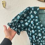 Outerknown  Kira Maxi Dress Blue Green Riviera Esalen Bloom Size M Photo 9