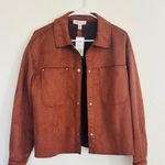 Philosophy Rich Brown Suede Shirt size M Photo 1