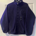Patagonia VTG Synchilla Fleece Jacket Men's Small Navy Blue Made in USA Vintage Photo 0