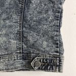 Wax Jean Wax jeans Acid wash bedazzled denim vest cutoff sleeves with pearls Photo 9