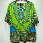 Funky People Bohemian Short Sleeve Tribal Dashiki Shirt Size XL Photo 1