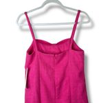 AQUA  NWT Bloomingdale's Pink Textured Bow Front Sweetheart Mini Dress Small Photo 11