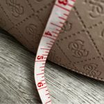 Guess Beautiful  Women's Tan Beige Logo Print Large Tote Bag Handbag Purse Photo 3