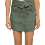 Vince Foldover Waistband cypress mini Skirt Photo 0