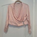 RIXO London Pink Mother of Pearl Buttons Blouse Jacket Sz S Photo 0