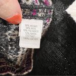 St. John  Plaid Mohair Wool Blend Leather Trim Short Sleeve Sweater Size L Photo 9