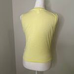 Athleta light yellow sleeveless Breezy twist bottom tank top size S Photo 4