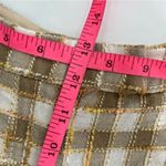 Karen Walker pleat front plaid check cotton shorts cuffed sz 4 Brown Photo 3