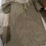 Ulla Johnson Marcelle Olive Cotton Twill Tunic Ruffle Dress 2 Photo 7