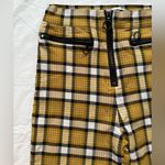 Urban Outfitters Yellow Black Plaid Cropped Skinny Pants 0 Photo 4