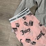 Juicy Couture NWT  2 Piece Pajama Loungewear Set Jogger Pink Gray Photo 3