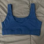 Quince Scoopneck Sports Bra Size XS Blue Photo 1