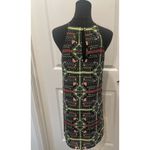 Meghan Los Angeles Womens Sz S Trapeze Aztec Artsy Halter Black Neon Mini Dress Photo 4
