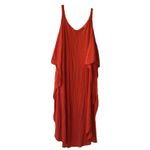 Nina Leonard  Kimono Dress Orange Flowy Maxi Women’s Size M Boho Resort Beach Photo 1