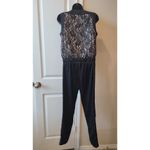 Jessica Simpson V-neck Side Pockets Lace Jumpsuit Straight-Leg Romper Photo 4