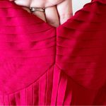 Lulus LuLu’s Red Sweetheart Neck Pleated Maxi Dress Formal Evening Gown Size Large Photo 3