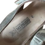 MEPHISTO Lissandra Platform Wedge Sandals Sz 40 US 10 Comfort Silver Metallic Photo 7