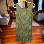 Donna Karan Deep Green Lace Tea Dress sz 12 Photo 2