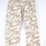 Hollister  Funky Brown & White Design High-Rise Utility Dad Pants Womens Size 11 Photo 0