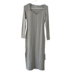 OGL ProWarm Sweetheart Neck Midi Heather Gray Brami Dress Padded M Medium New Photo 1