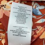 Kut From The Kloth  Rusty Brown Long Sleeve Blouse Roll Tab Sleeve Women Size L Photo 5