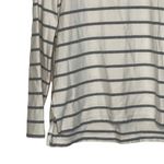Gap Colorblock Striped Tee Longsleeve Top Slit Hem Cotton Crewneck Women Medium Photo 4